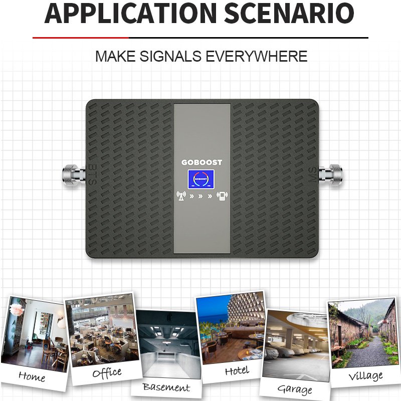 COLOMBIA B4 7 1700/2100 2600 MHz 2G 3G 4G DCS LTE signal booster 70dB repeater Claro Movistar Tigo Avantel amplifier